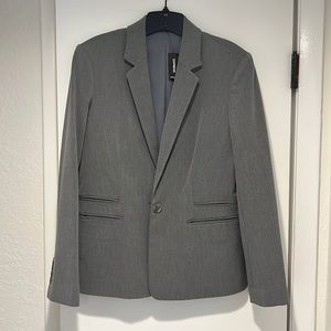 Gray fitted blazer never worn